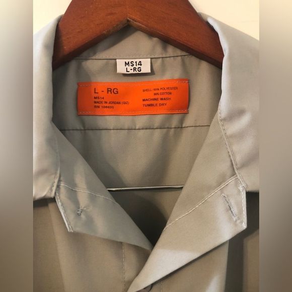 Lrg Nwot Mens Button Down Long Sleeve Collard Dress Shirt Size L, Xl Very Rare - Picture 3 of 4